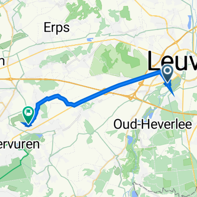 Leuven to Panoramalaan 13, Tervuren