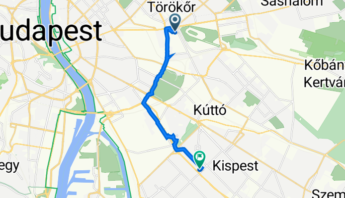 Pongrácz út 1, Budapest - Rákóczi utca 169, Budapest