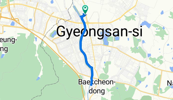 경산 남천 강변