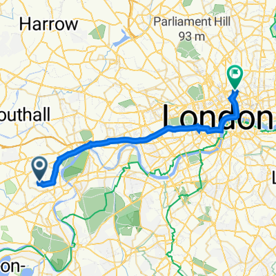 2 Ploughmans End, Isleworth to 401 St John St, London