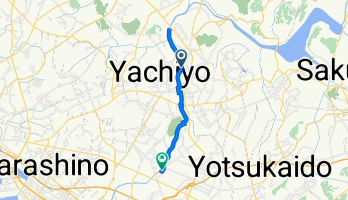 Shinkawa Cycling Course, Yachiyo to Hanamigawa Cycling Course, Hanamigawa, Chiba