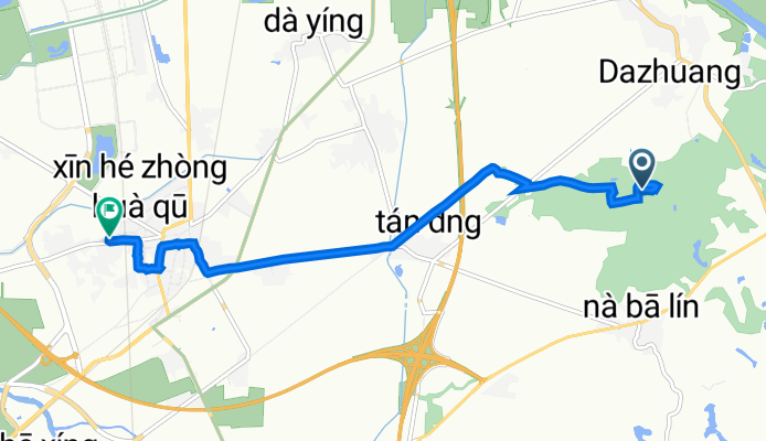 Shanshang to No. 20 Fu-an 1st Street, Xinshi District