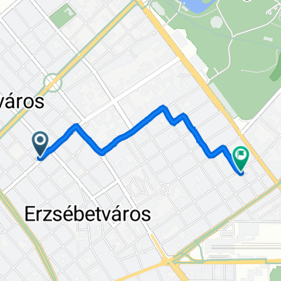 Király utca 90., Budapest to Garay tér 11–15., Budapest