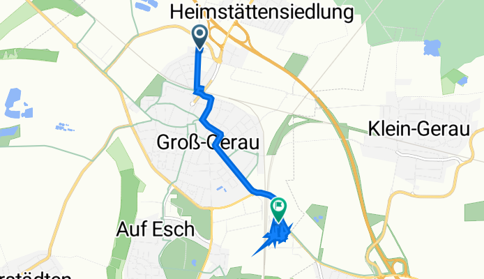 St-Florian-Straße 6, Groß-Gerau to Helvetiastraße 3, Groß-Gerau
