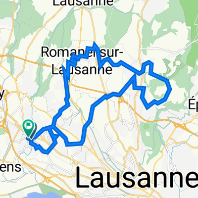 Rue du Simplon 4, Renens VD à Place de la Gare 8A, Renens VD