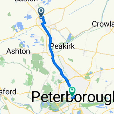 34 Harrier Way, Peterborough to Station Road, Peterborough