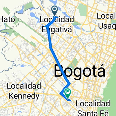 De Carrera 109a #83-2 a 83-98, Bogotá a Calle 17 41-2, Bogotá