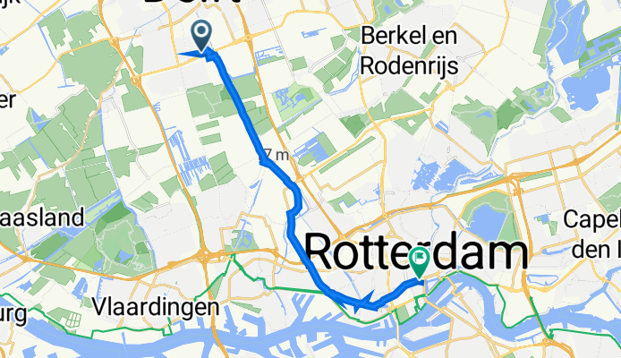 Forensenweg 2, Delft to Schiedamse Vest 51, Rotterdam