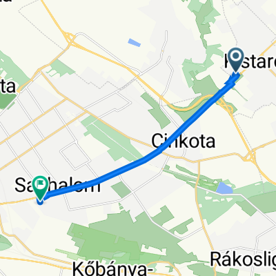 Király Andor utca 5, Kistarcsa - Legény utca 12, Budapest