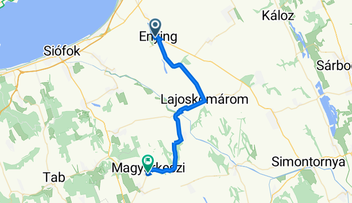 Petőfi Sándor utca 10a–22., Enying to Jókai utca 2., Magyarkeszi