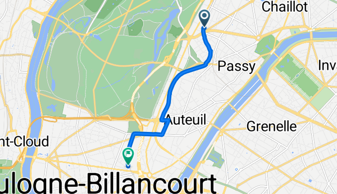 16e Arr., Paris à 62 Rue de la Tourelle, Boulogne-Billancourt