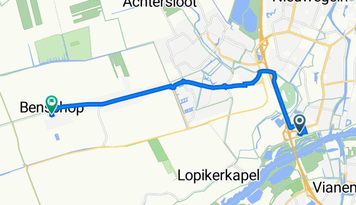 Bakenmonde 1, Nieuwegein naar Oranje-Nassaustraat 8A, Benschop