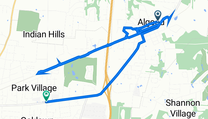 East Washington Street 104, Cookeville to East 10th Street 1100, Cookeville