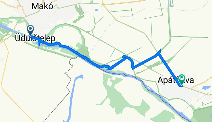 Strand körút 96., Makó to Széchenyi István utca 96., Apátfalva