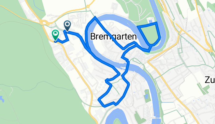 Wohlerstrasse 43, Bremgarten AG nach Oberebenestrasse 40, Bremgarten AG