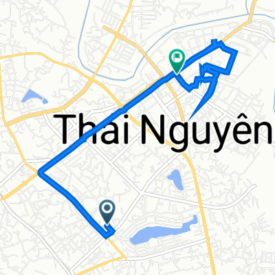 Ngõ 446 Đường Phan Đình Phùng 36, Thành phố Thái Nguyên to Cột Cờ 7, Thành phố Thái Nguyên