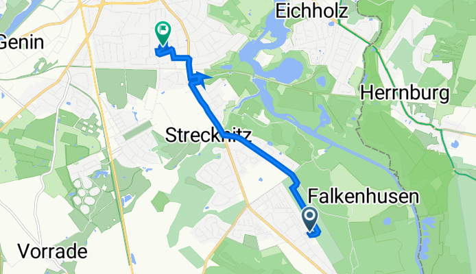 Am Wilden Teich 7, Groß Grönau nach Elswigstraße 66, Lübeck