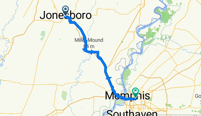 32  Jonesboro to Memphis, TN