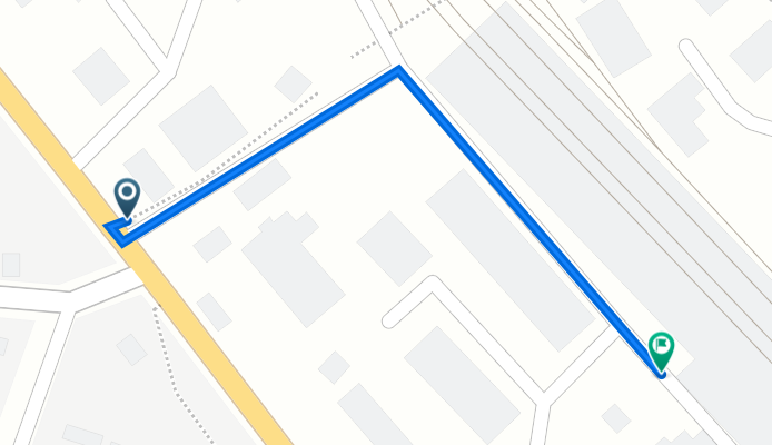 От улица Парковая 31, Тихорецк до улица Парковая 108, Тихорецк