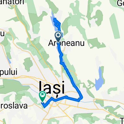 Aroneanu-Dorobanț, Aroneanu to Strada Vasile Alexandrescu Urechia 23, Iaşi