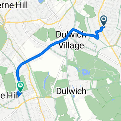 3A Goodrich Road, London to All Saints Church, Rosendale Road, London