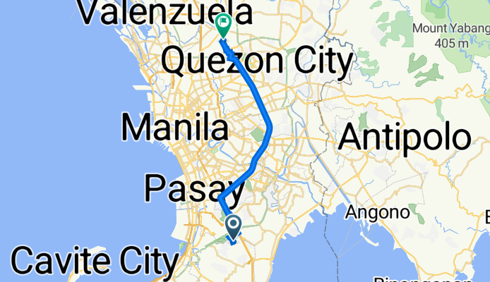 16 Road 1, Parañaque to 6-A Grants, Quezon City