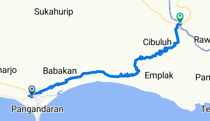 7) Pandangaran - Cibuluh (ferry)