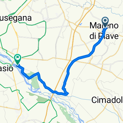 Via dei Tulipani 18, Mareno di Piave to Via della Vittoria 26, Nervesa della battaglia