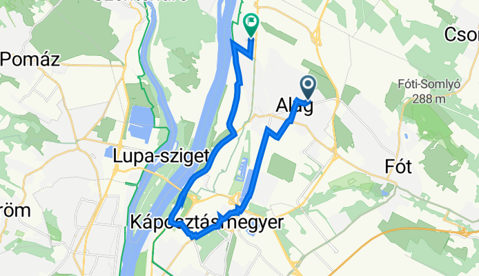 Ungvár utca 16., Dunakeszi to Stromfeld Aurél utca 59., Dunakeszi