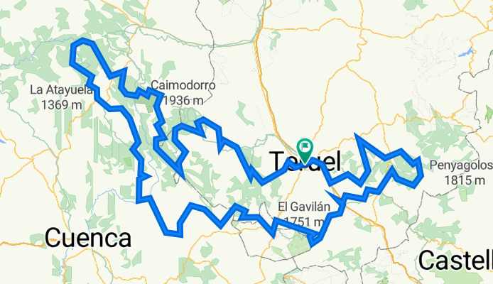 Carretera Alcañiz 6, Teruel to Plaza Carlos Castel 13, Teruel