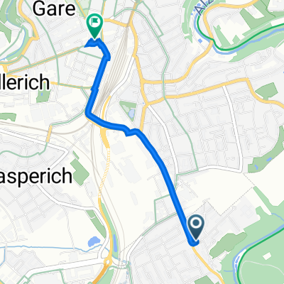 193 Route de Thionville, Howald to 68 Avenue de la Liberté, Luxembourg