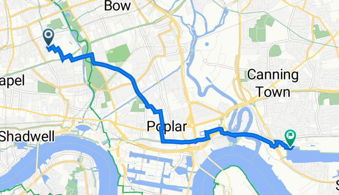 42–54 Portelet Road, London to 27 Western Gateway, London