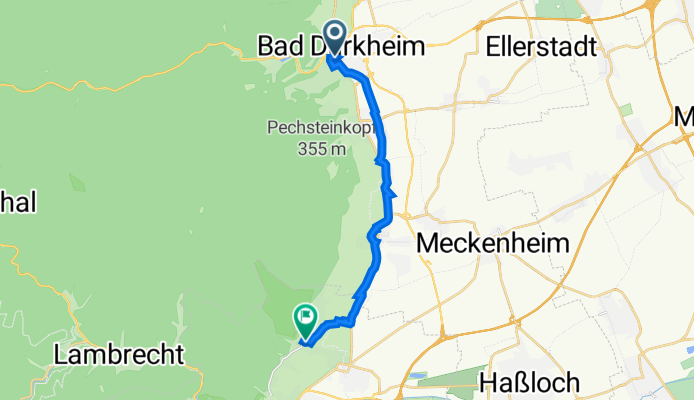 Römerplatz 8–10, Bad Dürkheim nach Meerspinnstraße 24, Neustadt an der Weinstraße