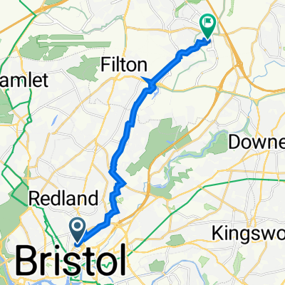 Dighton St, Bristol to 339 Bakers Ground, Bristol