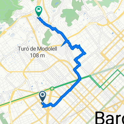 Carrer de Morales, 21, Barcelona to Carrer de Gomis, 67, Barcelona
