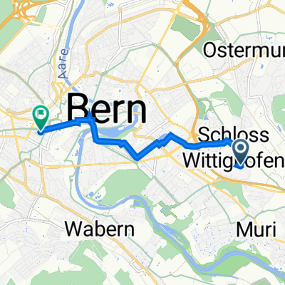 Jupiterstrasse 49A, Bern nach Gutenbergstrasse 5, Bern