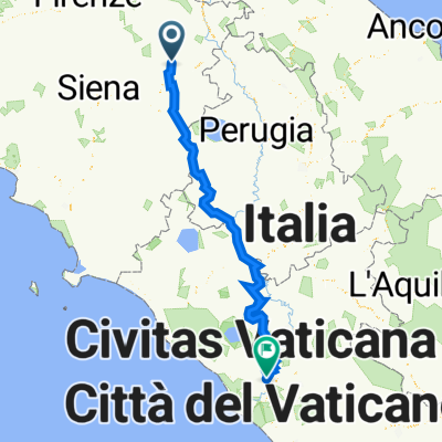 Da Via Celio Vibenna, Roma a Via Pietro Calamandrei, Arezzo