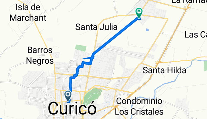 De Avenida Camilo Henríquez 472, Curicó a Las Magnolias 570, Curicó