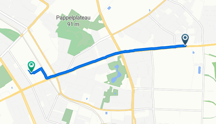 Landsberger Allee 275, Berlin to Paul-Heyse-Straße 26, Berlin