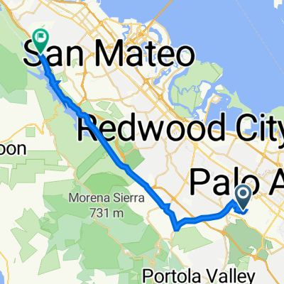 352 Santa Teresa St, Stanford to Skyline Blvd, Half Moon Bay