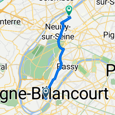 47 Rue des Peupliers, Boulogne-Billancourt à 48 Rue Baudin, Levallois-Perret