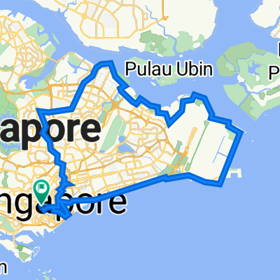 High Street - Kallang - PotongPasir - Bishan - YCK - Punggol - Pasir Ris - TMCR - ECP -  Reservoir - High street