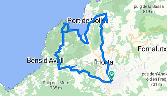 Faro des Cap Gros— circular desde Sóller por la sierra de Muleta — Paraje Natural de la Sierra de Tramuntana