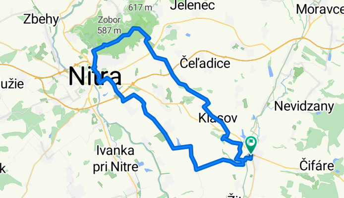 Vráble - Paňa - Janíkovce - Nitra - Zobor - Štitáre - Babindol - Klasov