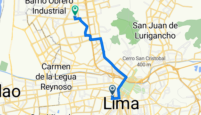 De Iquique 333, Lima a El Amargon 3896, Lima