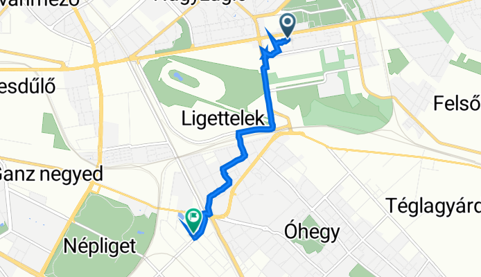 Kerepesi út, Budapest to Mázsa utca 3., Budapest