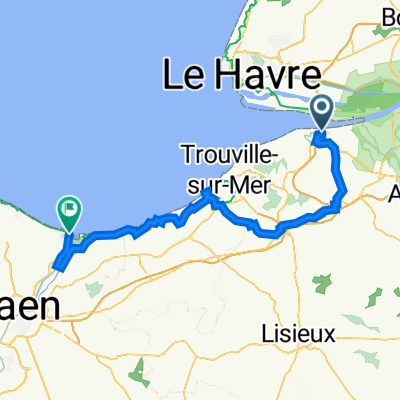 Le havre Ouistreham (après le pont de Normandie)
