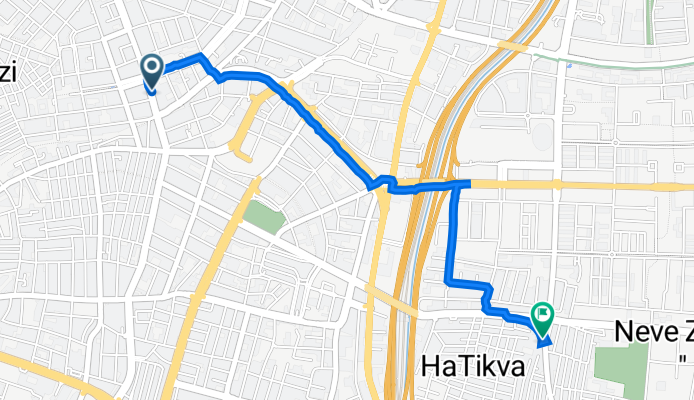 Allenby Street 111, Tel Aviv-Yafo to Etsel Street 10, Tel Aviv-Yafo