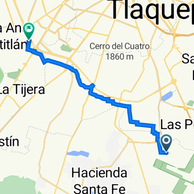 Ruta a Calle Santa Martha 54, Zapopan