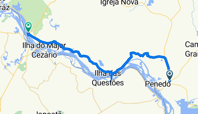 Segundo dia do caminho do imperador. Entre Piacabucu a propria! Coloca mais 70 km na conta